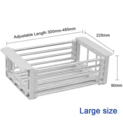 Space Savvy Küche & Esszimmer-Trockengestell aus Edelstahl – Obst- und Gemüsegestell