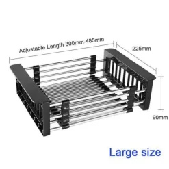 Space Savvy Küche & Esszimmer-Trockengestell aus Edelstahl – Obst- und Gemüsegestell