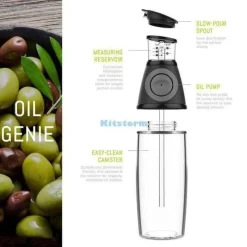 The Culinary Kit Küche & Esszimmer-Tropffreies Olivenölspender-Set – 2er-Pack Küchenwerkzeug