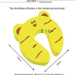 Kinder The Decor Haven Kinderwagen & Zubehör|Gadgets Für Zuhause-Türstopper mit Fingerschutz für Babys – Cartoon-Design