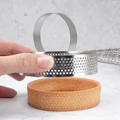 Tom Küche & Esszimmer-Törtchenform aus Edelstahl für perfekt geformte Desserts und Kuchen