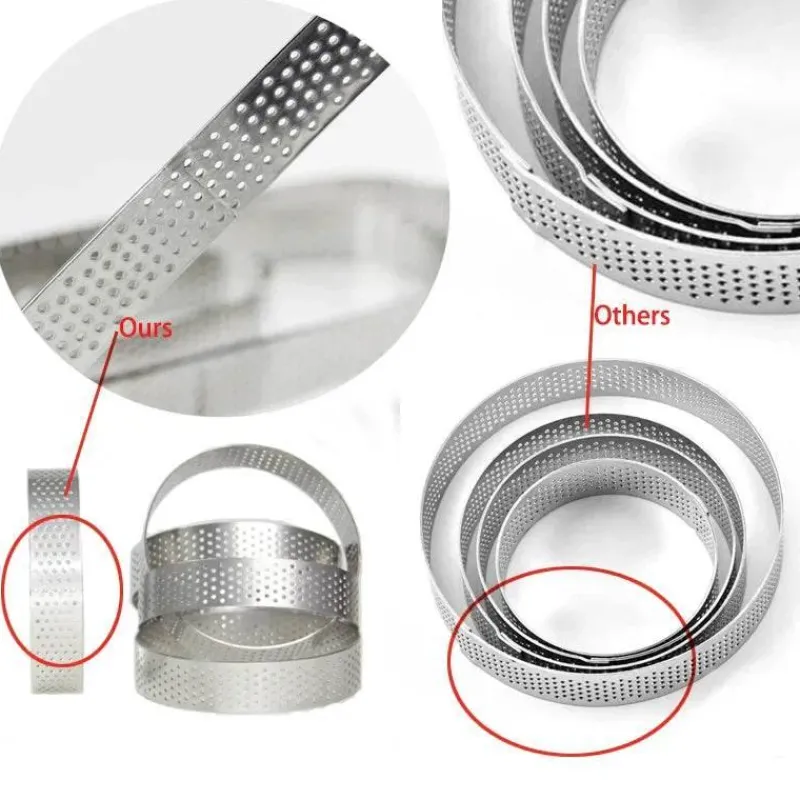 Tom Küche & Esszimmer-Törtchenform-Set aus Edelstahl – Backausstecher mit mehreren Formen