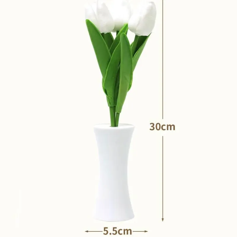 The Light Loft Beleuchtung-Tulpen-Nachtlampe – Sanft leuchtendes, dekoratives Licht für Zuhause