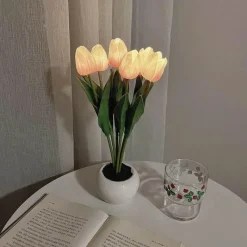 Glow u0026 Shade Beleuchtung-Tulpen-Nachtlampe – Stimmungslicht zur Entspannung