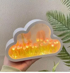 Timeless Touch Beleuchtung-Tulpen-Nachtlicht – Florale Atmosphärenlampe