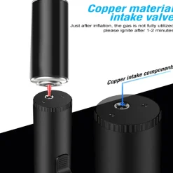 The Outdoor Vault Camping-Werkzeuge|Camping Im Freien-Turbo-Fackelfeuerzeug – Winddichtes Camping-Flammenwerkzeug