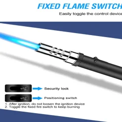 The Outdoor Vault Camping-Werkzeuge|Camping Im Freien-Turbo-Fackelfeuerzeug – Winddichtes Camping-Flammenwerkzeug