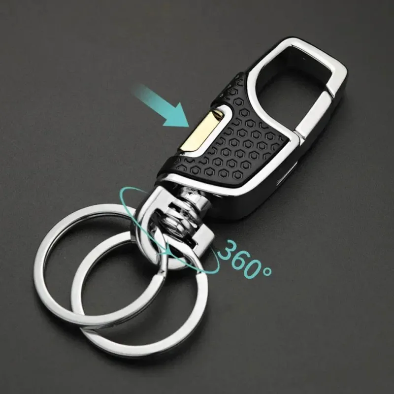 Wild u0026 Free Gear Autozubehör|Automobilindustrie-Twist Design Doppelschalter-Schlüsselanhänger-Clip – elegantes, funktionales Accessoire