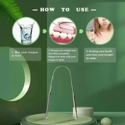 Velvo Care Männerpflege|Frauenpflege-U-förmiger Zungenschaber – Werkzeug zur Entfernung von Mundgeruch