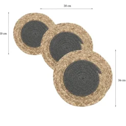 The Jute Table Küche & Esszimmer-Ukara Modeaccessoire - Stilvoll und vielseitig tragbar