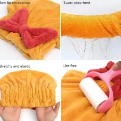 The Blissful Bath Badezimmer-Ultra Absorbent Rapid Dry Hair Towel - Quick Dry Hair Wrap