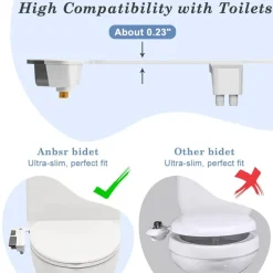 Tranquil Touch Mobilitäts- Und Support-Tools|Gesundheits-Gadgets-Ultradünnes selbstreinigendes Bidet – Premium-Komfort-Toilettenzubehör