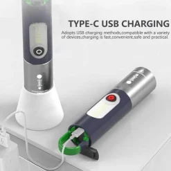 The Outdoor Vault Camping-Werkzeuge|Outdoor-Artikel-Ultrahelle, kompakte LED-Taschenlampe – tragbares Outdoor-Taschenlicht