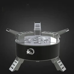 The Outdoor Vault Camping-Werkzeuge|Outdoor-Artikel-Ultraleichter tragbarer winddichter Gaskocher - Faltbarer Campingkocher