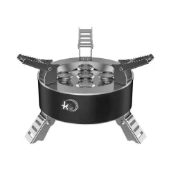 The Outdoor Vault Camping-Werkzeuge|Outdoor-Artikel-Ultraleichter tragbarer winddichter Gaskocher - Faltbarer Campingkocher