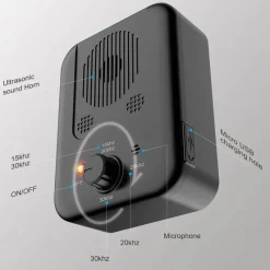 Furendo Haustierzubehör|Reinigungswerkzeuge Für Haustiere-Ultraschall-Hundetrainingsgerät - Anti-Bell-Trainer