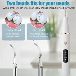 PureGlow Männerpflege|Frauenpflege-Ultraschall-Zahnreiniger-Set – wiederaufladbares Mundpflegesystem