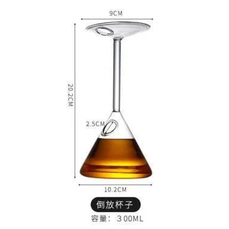 Plates u0026 More Küche & Esszimmer-Umgedrehte Martinigläser – Einzigartiges Cocktailglas