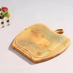 Deco Küche & Esszimmer-Umweltfreundliche faltbare Obstschale aus Holz – Nachhaltiges Küchendekor