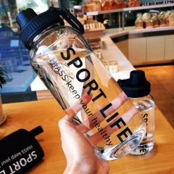 Tom Küche & Esszimmer-Umweltfreundliche Glaswasserflasche – Tragbares Trinkgeschirr für den Außenbereich