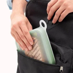 The Culinary Kit Küche & Esszimmer-Umweltfreundliche Sandwichbox aus Silikon – wiederverwendbarer, mikrowellengeeigneter Behälter