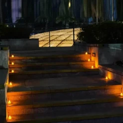 Adventure Basecamp Camping Im Freien|Outdoor-Artikel-Umweltfreundliche Solar-Mini-Kerzenlichter – Dekoration für den Außenbereich