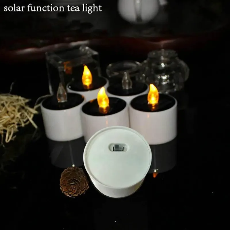 Adventure Basecamp Camping Im Freien|Outdoor-Artikel-Umweltfreundliche Solar-Mini-Kerzenlichter – Dekoration für den Außenbereich