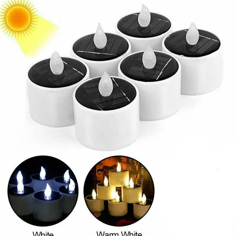 Adventure Basecamp Camping Im Freien|Outdoor-Artikel-Umweltfreundliche Solar-Mini-Kerzenlichter – Dekoration für den Außenbereich