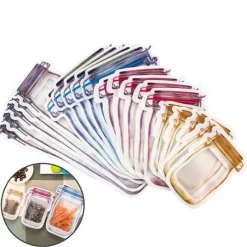 The Culinary Kit Küche & Esszimmer-Umweltfreundliche, wiederverwendbare Zip-Lock-Beutel – Nachhaltige Lösungen zur Lebensmittelaufbewahrung