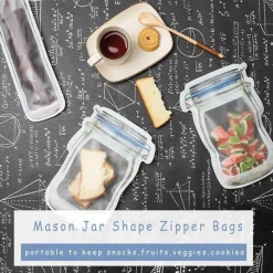 The Culinary Kit Küche & Esszimmer-Umweltfreundliche, wiederverwendbare Zip-Lock-Beutel – Nachhaltige Lösungen zur Lebensmittelaufbewahrung