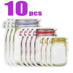 The Culinary Kit Küche & Esszimmer-Umweltfreundliche, wiederverwendbare Zip-Lock-Beutel – Nachhaltige Lösungen zur Lebensmittelaufbewahrung