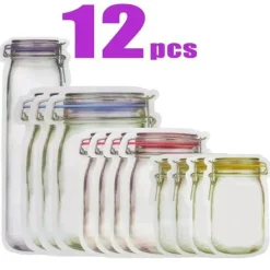 The Culinary Kit Küche & Esszimmer-Umweltfreundliche, wiederverwendbare Zip-Lock-Beutel – Nachhaltige Lösungen zur Lebensmittelaufbewahrung