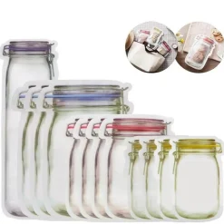 The Culinary Kit Küche & Esszimmer-Umweltfreundliche, wiederverwendbare Zip-Lock-Beutel – Nachhaltige Lösungen zur Lebensmittelaufbewahrung