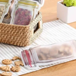 The Culinary Kit Küche & Esszimmer-Umweltfreundliche, wiederverwendbare Zip-Lock-Beutel – Nachhaltige Lösungen zur Lebensmittelaufbewahrung