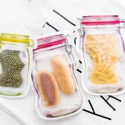 The Culinary Kit Küche & Esszimmer-Umweltfreundliche, wiederverwendbare Zip-Lock-Beutel – Nachhaltige Lösungen zur Lebensmittelaufbewahrung