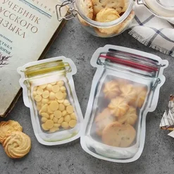 The Culinary Kit Küche & Esszimmer-Umweltfreundliche, wiederverwendbare Zip-Lock-Beutel – Nachhaltige Lösungen zur Lebensmittelaufbewahrung