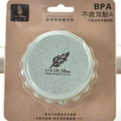 The Decor Haven Küche & Esszimmer-Umweltfreundlicher tragbarer faltbarer To-go-Becher aus Weizenplastik