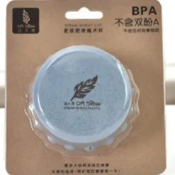 The Decor Haven Küche & Esszimmer-Umweltfreundlicher tragbarer faltbarer To-go-Becher aus Weizenplastik