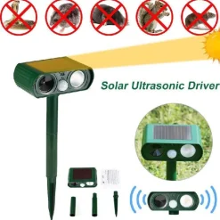 Gear Up u0026 Go Outdoor-Artikel|Outdoor-Gadgets-Umweltfreundlicher Ultraschall-Solar-Tierabwehrgerät - Schädlingsbekämpfungsgerät