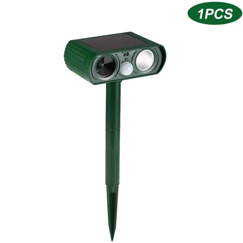 Gear Up u0026 Go Outdoor-Artikel|Outdoor-Gadgets-Umweltfreundlicher Ultraschall-Solar-Tierabwehrgerät - Schädlingsbekämpfungsgerät