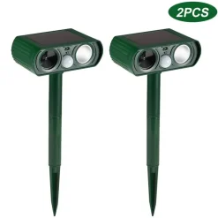 Gear Up u0026 Go Outdoor-Artikel|Outdoor-Gadgets-Umweltfreundlicher Ultraschall-Solar-Tierabwehrgerät - Schädlingsbekämpfungsgerät