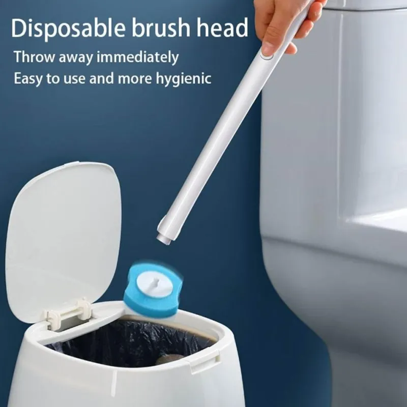 The Blissful Bath Badezimmer-Umweltfreundliches Einweg-Toilettenbürstenset – Nachhaltiges Reinigungswerkzeug