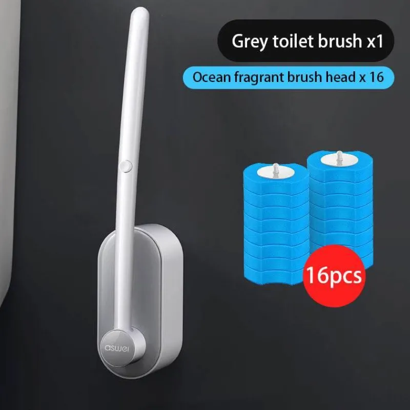 The Blissful Bath Badezimmer-Umweltfreundliches Einweg-Toilettenbürstenset – Nachhaltiges Reinigungswerkzeug