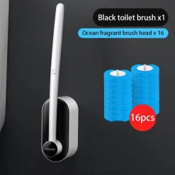 The Blissful Bath Badezimmer-Umweltfreundliches Einweg-Toilettenbürstenset – Nachhaltiges Reinigungswerkzeug