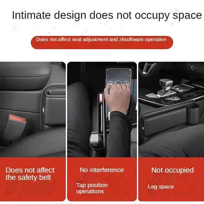 Wild u0026 Free Gear Autozubehör|Automobilindustrie-Universal-Getränkehalter-Auto-Organizer – Aufbewahrungslösung aus Leder für die Sitzlücke