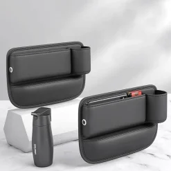 Wild u0026 Free Gear Autozubehör|Automobilindustrie-Universal-Getränkehalter-Auto-Organizer – Aufbewahrungslösung aus Leder für die Sitzlücke