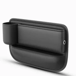 Wild u0026 Free Gear Autozubehör|Automobilindustrie-Universal-Getränkehalter-Auto-Organizer – Aufbewahrungslösung aus Leder für die Sitzlücke