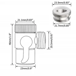 The Decor Haven Camping Im Freien|Outdoor-Artikel-Universal-Wasserhahnadapter-Splitter - Gartenschlauchanschluss