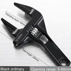 Roam Ready Outdoor-Artikel|Heimwerkzeuge-Universell verstellbares Aluminium-Schraubenschlüsselwerkzeug – Multifunktions-Steckschlüssel