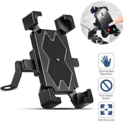 Wilderness Haven Fahrräder & Verkehr|Outdoor-Artikel-Universelle Fahrrad-Telefonhalterung – 360° verstellbare Smartphone-Halterung